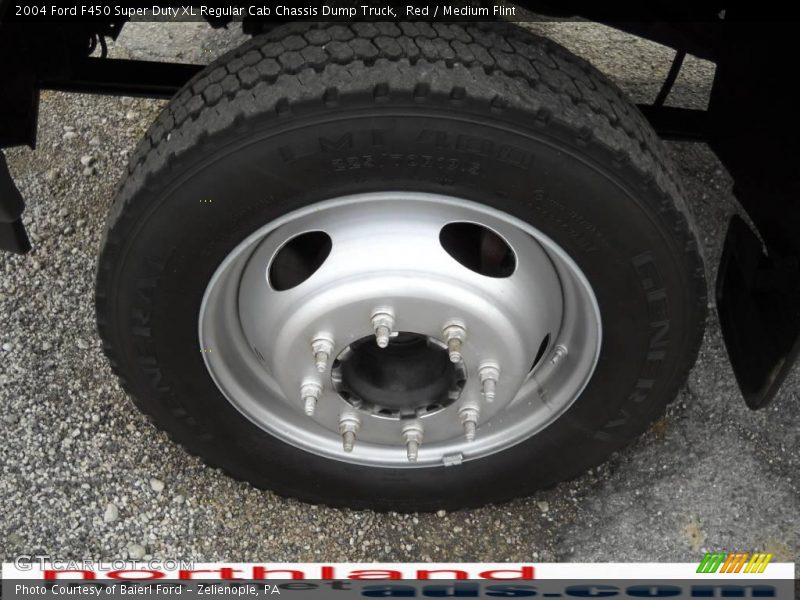 Red / Medium Flint 2004 Ford F450 Super Duty XL Regular Cab Chassis Dump Truck