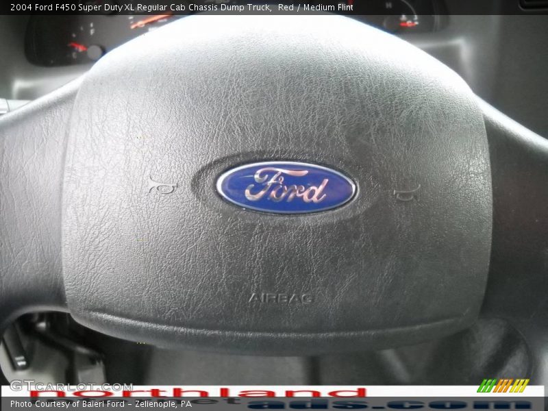 Red / Medium Flint 2004 Ford F450 Super Duty XL Regular Cab Chassis Dump Truck