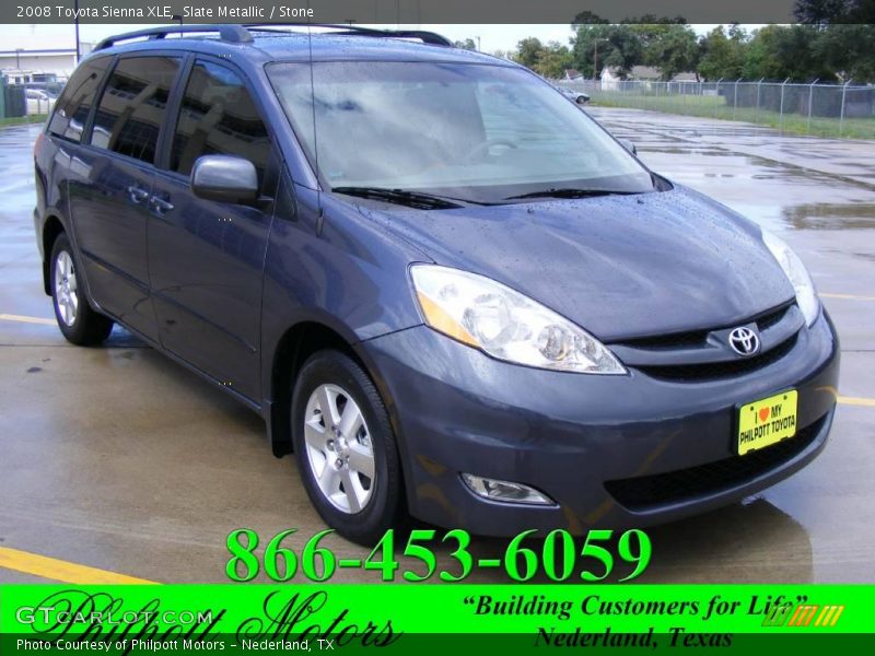 Slate Metallic / Stone 2008 Toyota Sienna XLE
