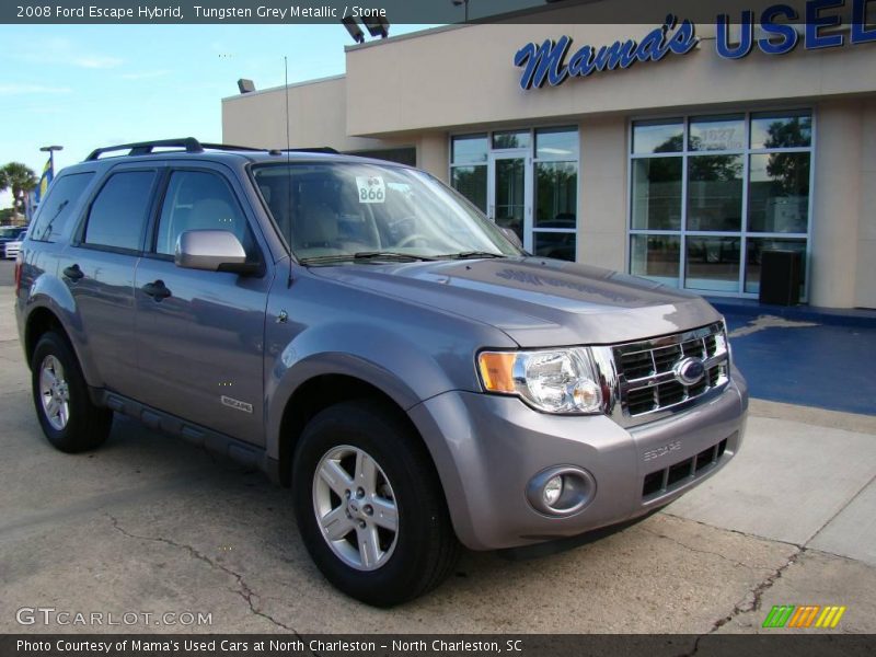 Tungsten Grey Metallic / Stone 2008 Ford Escape Hybrid