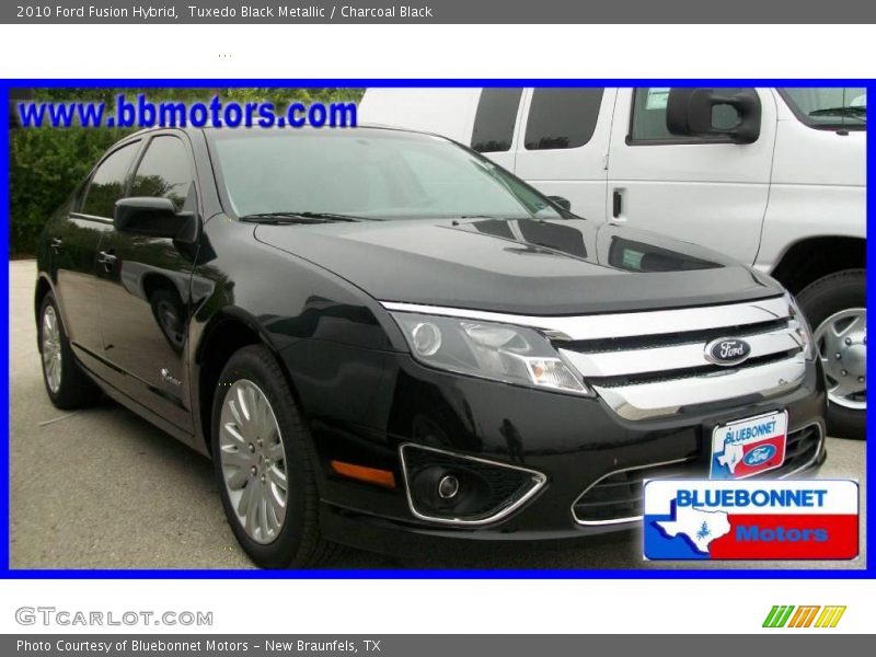 Tuxedo Black Metallic / Charcoal Black 2010 Ford Fusion Hybrid