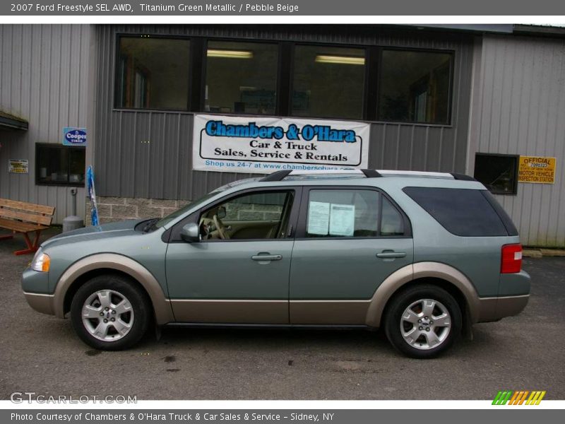 Titanium Green Metallic / Pebble Beige 2007 Ford Freestyle SEL AWD