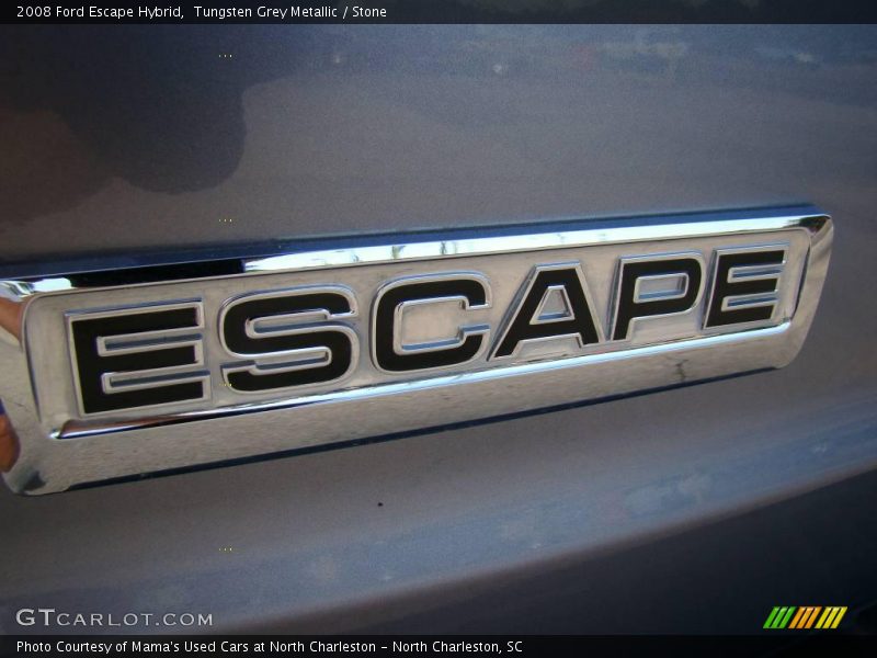 Tungsten Grey Metallic / Stone 2008 Ford Escape Hybrid