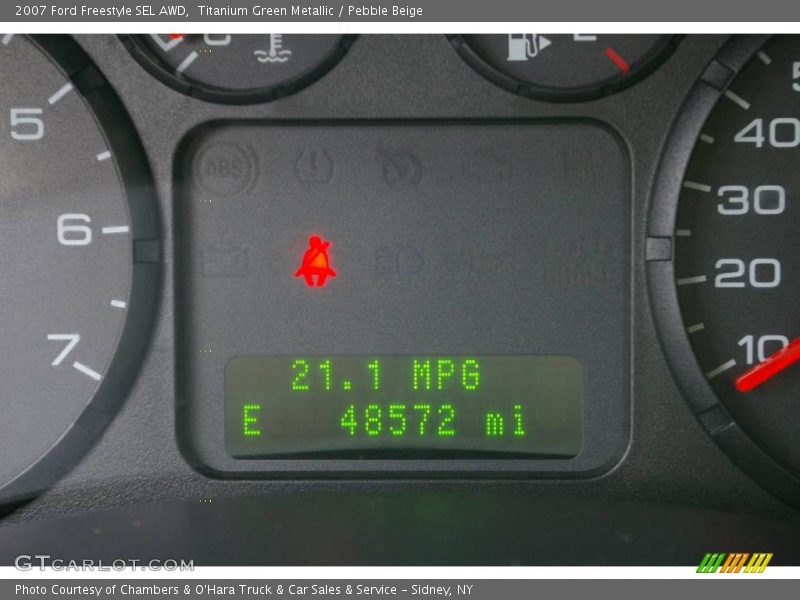 Titanium Green Metallic / Pebble Beige 2007 Ford Freestyle SEL AWD