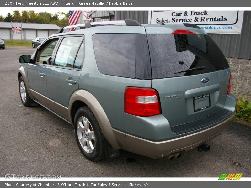 Titanium Green Metallic / Pebble Beige 2007 Ford Freestyle SEL AWD