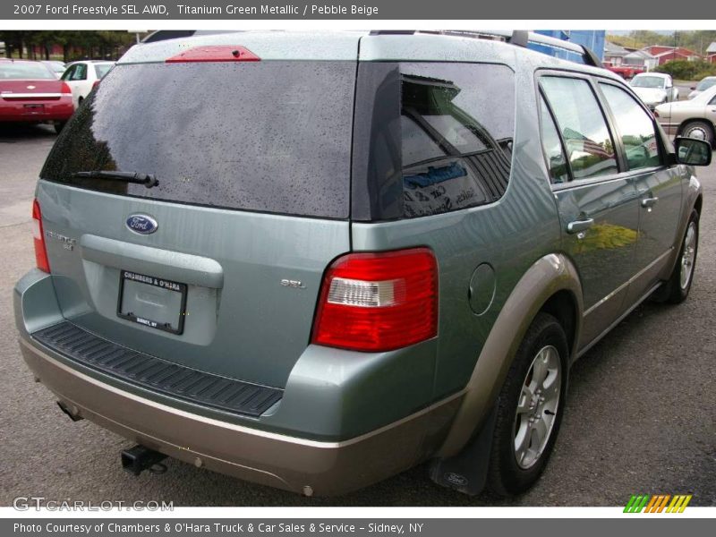 Titanium Green Metallic / Pebble Beige 2007 Ford Freestyle SEL AWD