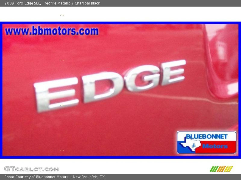 Redfire Metallic / Charcoal Black 2009 Ford Edge SEL