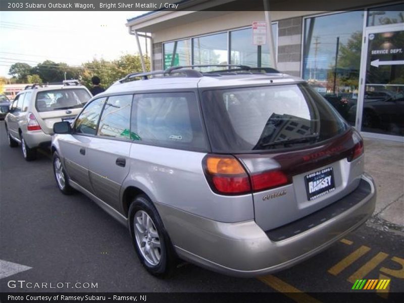 Bright Silver Metallic / Gray 2003 Subaru Outback Wagon