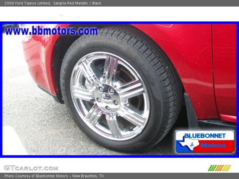 Sangria Red Metallic / Black 2009 Ford Taurus Limited