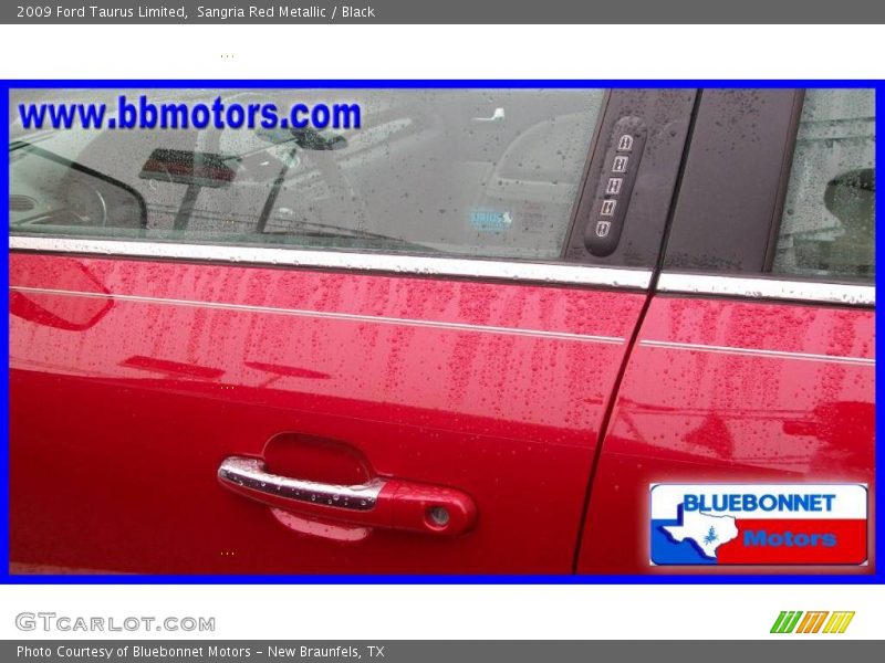 Sangria Red Metallic / Black 2009 Ford Taurus Limited