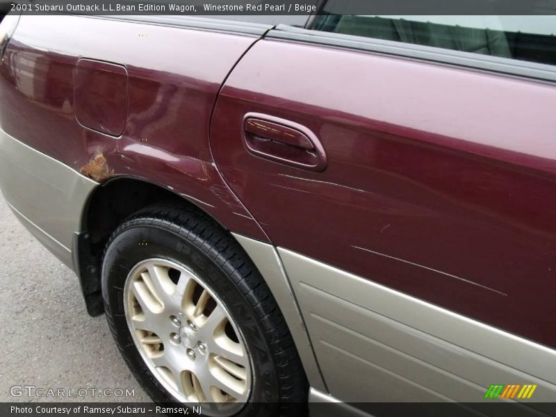 Winestone Red Pearl / Beige 2001 Subaru Outback L.L.Bean Edition Wagon