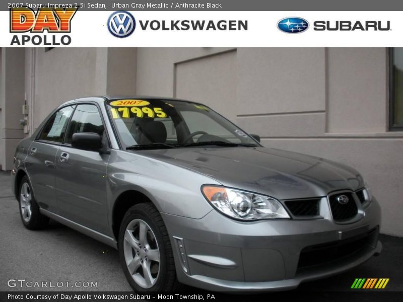 Urban Gray Metallic / Anthracite Black 2007 Subaru Impreza 2.5i Sedan