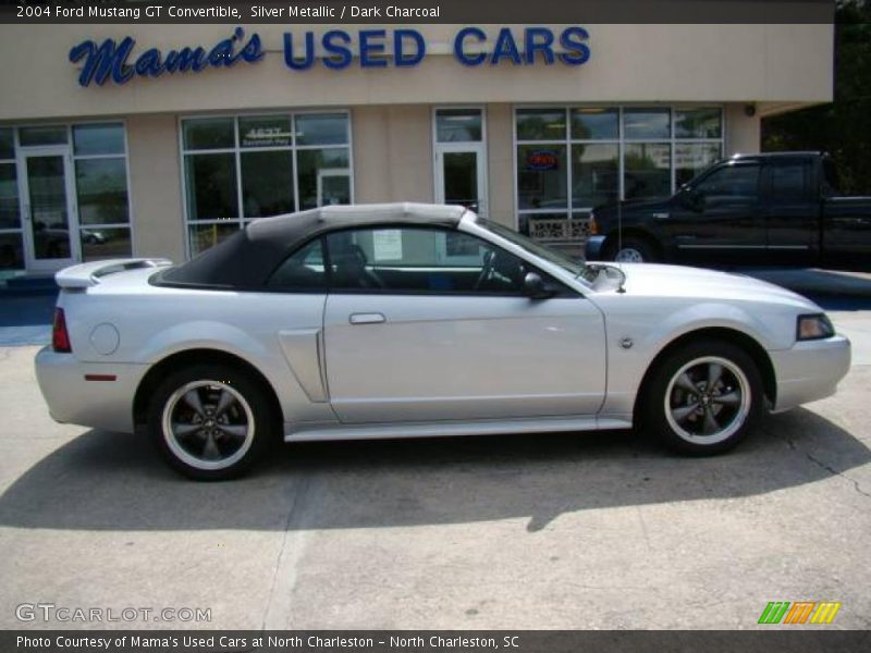 Silver Metallic / Dark Charcoal 2004 Ford Mustang GT Convertible