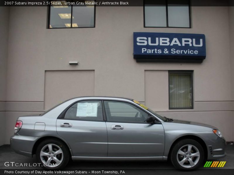 Urban Gray Metallic / Anthracite Black 2007 Subaru Impreza 2.5i Sedan