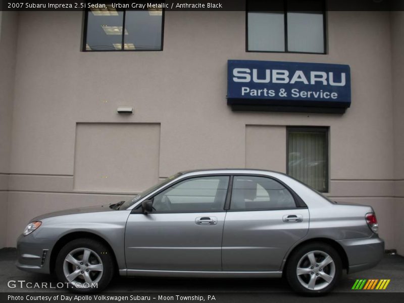 Urban Gray Metallic / Anthracite Black 2007 Subaru Impreza 2.5i Sedan