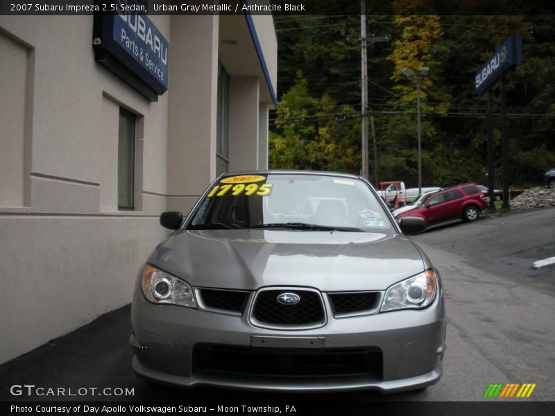 Urban Gray Metallic / Anthracite Black 2007 Subaru Impreza 2.5i Sedan