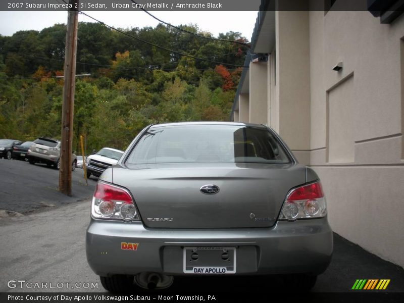 Urban Gray Metallic / Anthracite Black 2007 Subaru Impreza 2.5i Sedan