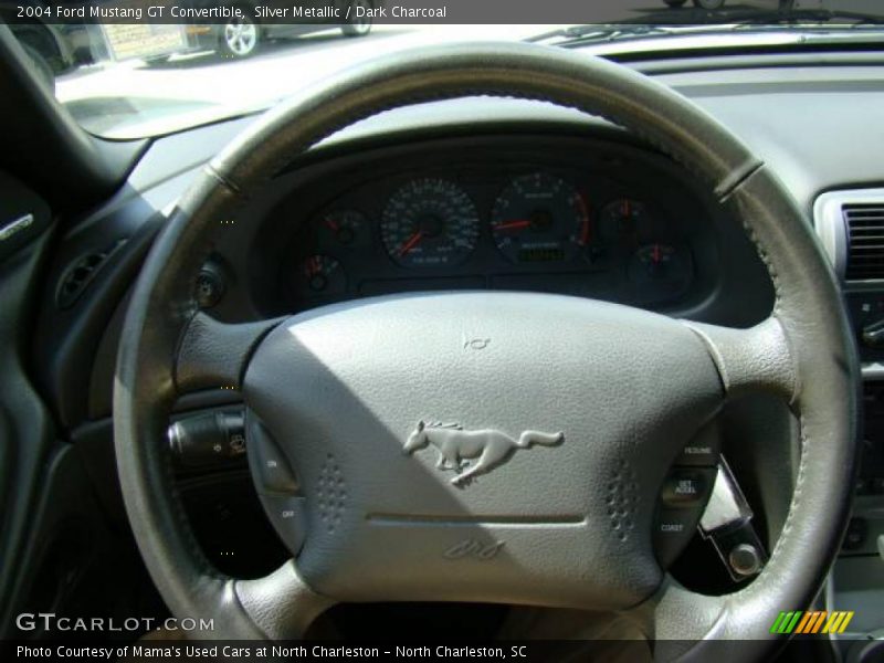 Silver Metallic / Dark Charcoal 2004 Ford Mustang GT Convertible