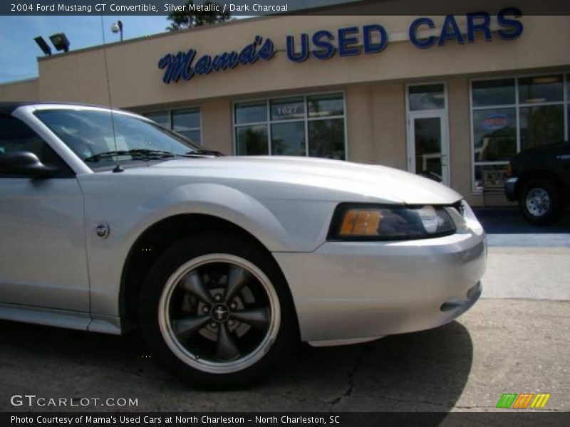 Silver Metallic / Dark Charcoal 2004 Ford Mustang GT Convertible