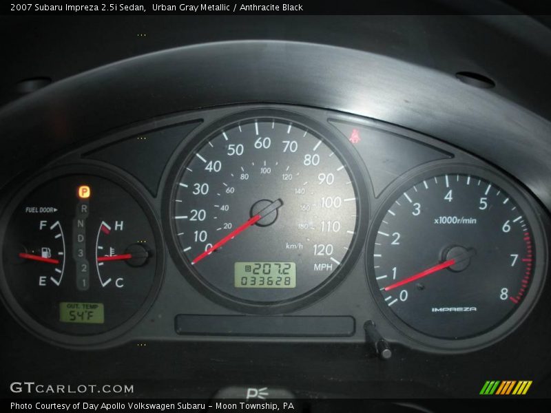 Urban Gray Metallic / Anthracite Black 2007 Subaru Impreza 2.5i Sedan