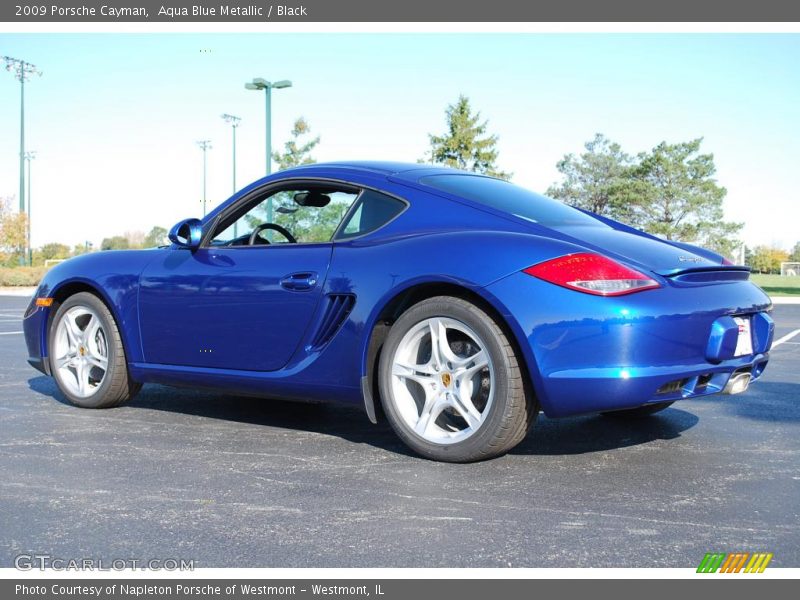 Aqua Blue Metallic / Black 2009 Porsche Cayman