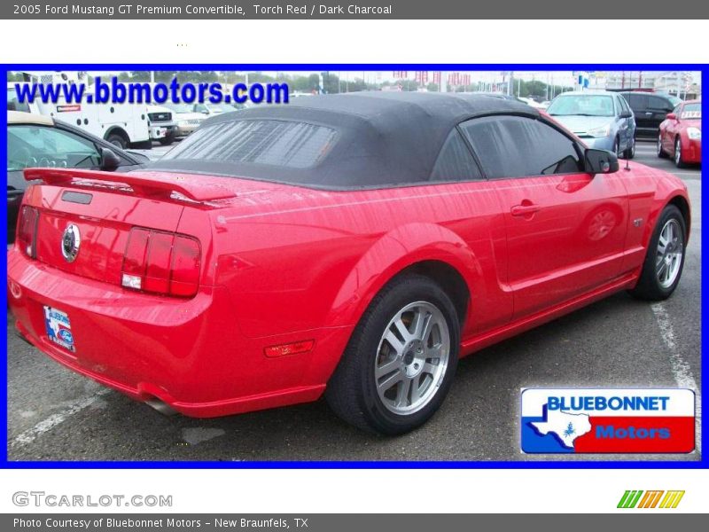 Torch Red / Dark Charcoal 2005 Ford Mustang GT Premium Convertible