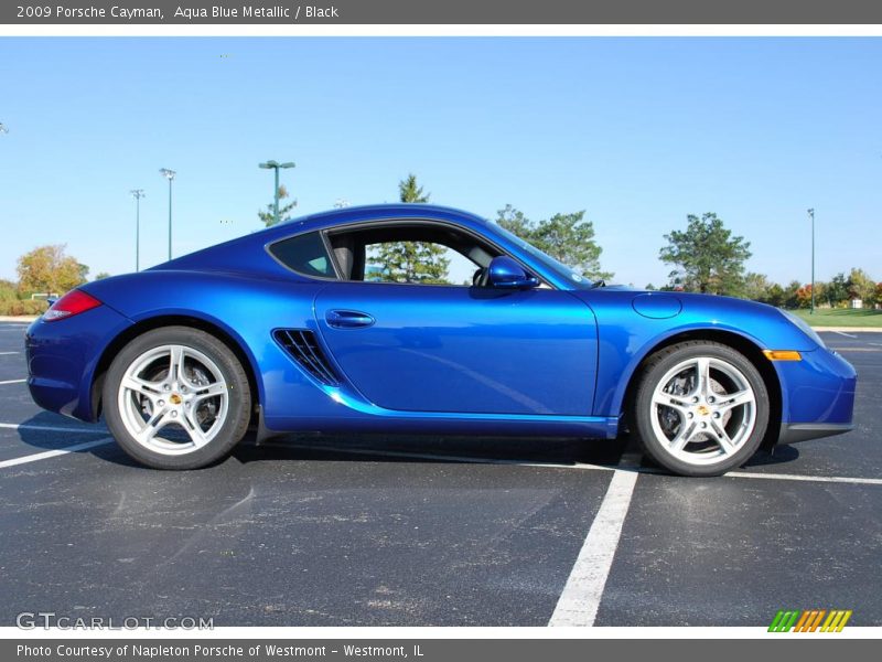 Aqua Blue Metallic / Black 2009 Porsche Cayman