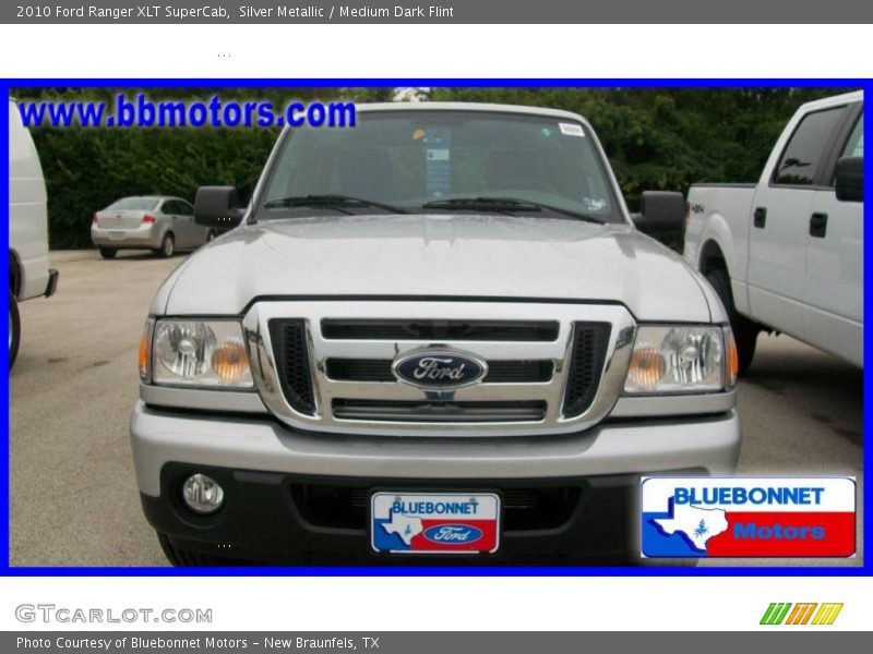 Silver Metallic / Medium Dark Flint 2010 Ford Ranger XLT SuperCab