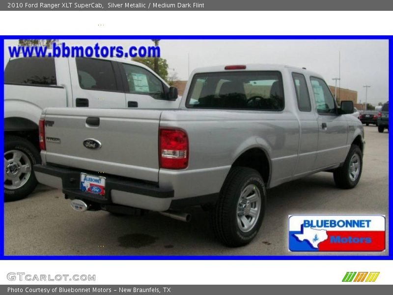 Silver Metallic / Medium Dark Flint 2010 Ford Ranger XLT SuperCab