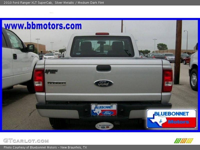 Silver Metallic / Medium Dark Flint 2010 Ford Ranger XLT SuperCab