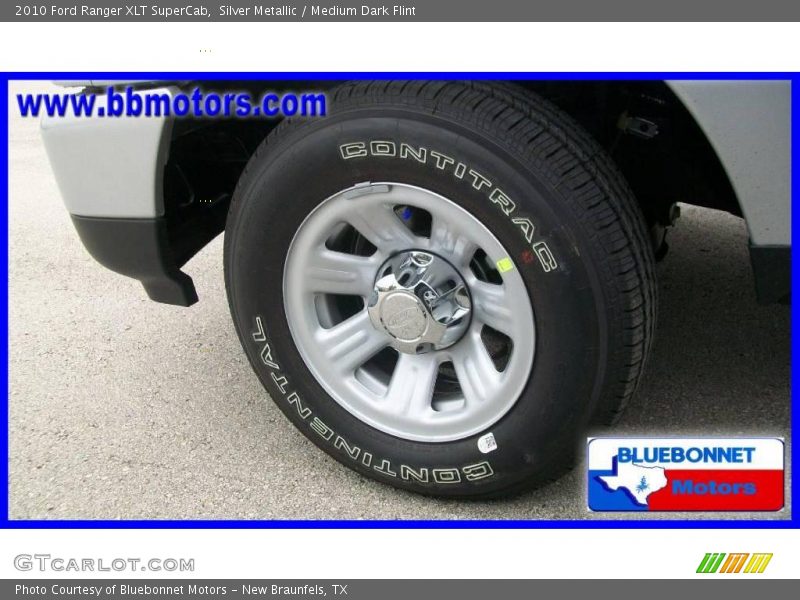 Silver Metallic / Medium Dark Flint 2010 Ford Ranger XLT SuperCab