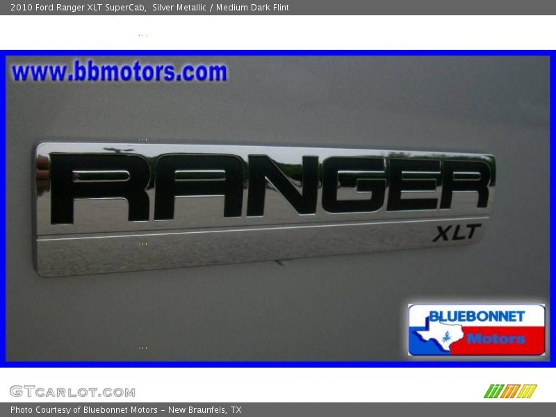 Silver Metallic / Medium Dark Flint 2010 Ford Ranger XLT SuperCab