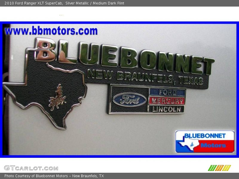 Silver Metallic / Medium Dark Flint 2010 Ford Ranger XLT SuperCab