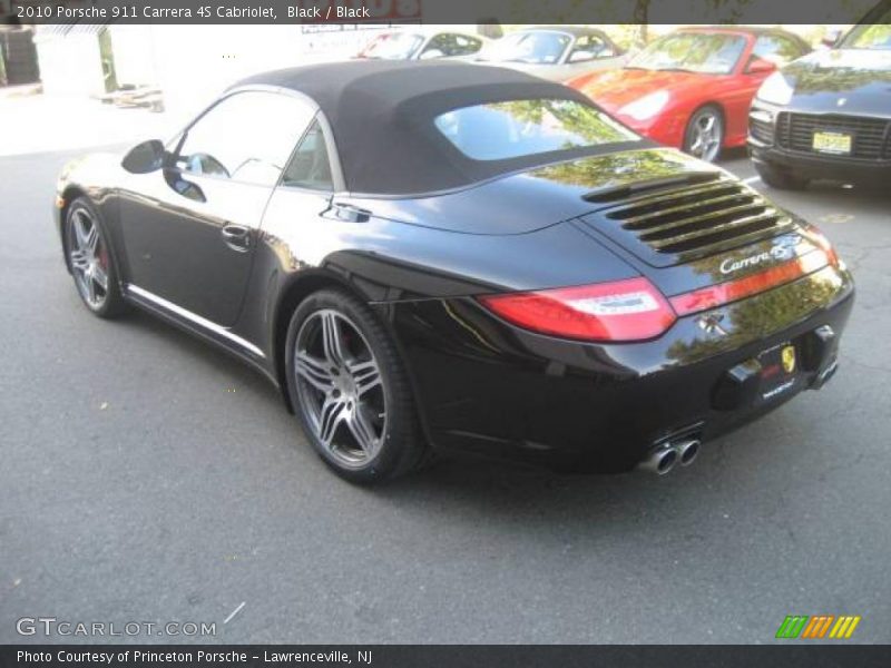 Black / Black 2010 Porsche 911 Carrera 4S Cabriolet