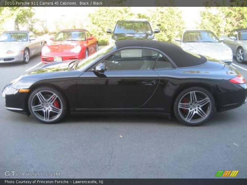 Black / Black 2010 Porsche 911 Carrera 4S Cabriolet