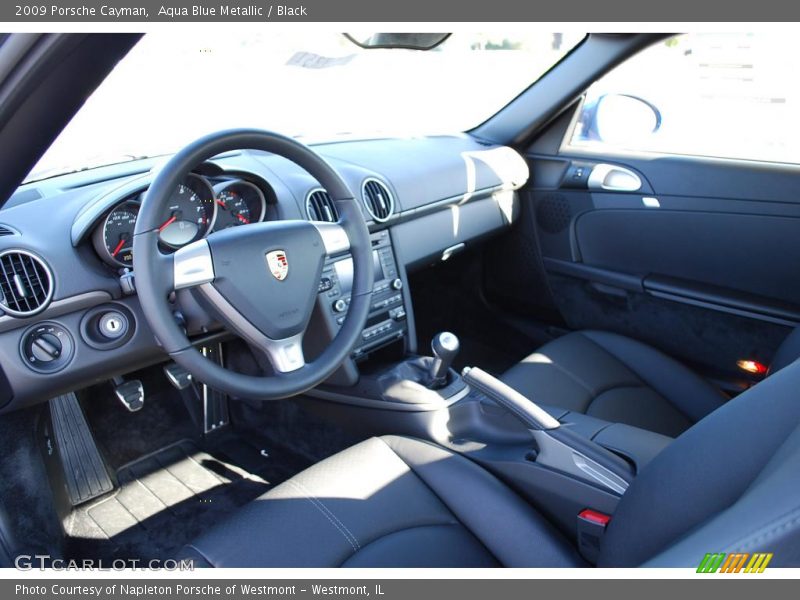 Aqua Blue Metallic / Black 2009 Porsche Cayman