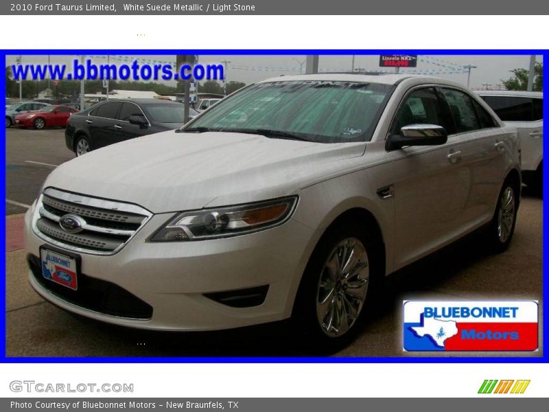 White Suede Metallic / Light Stone 2010 Ford Taurus Limited
