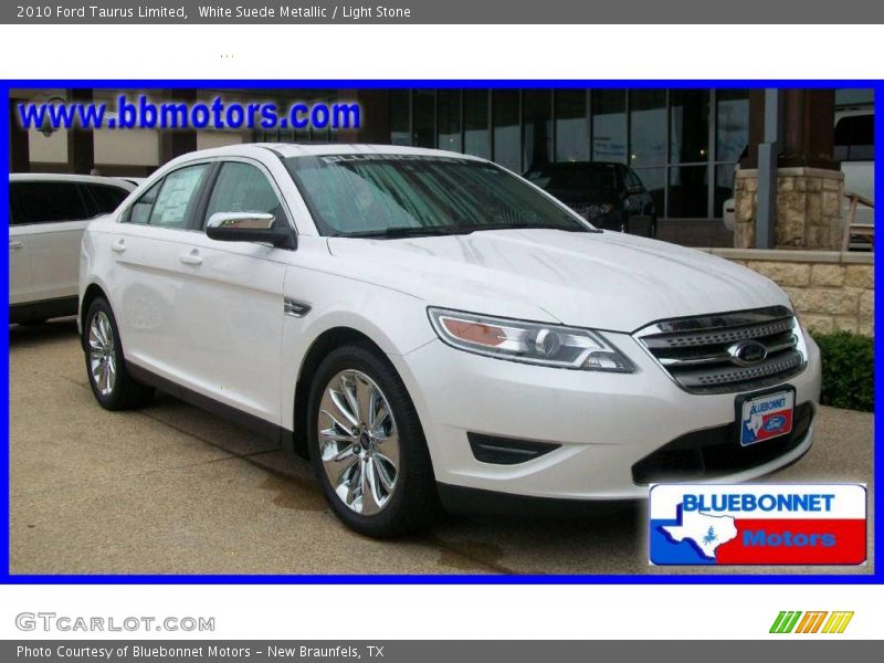 White Suede Metallic / Light Stone 2010 Ford Taurus Limited