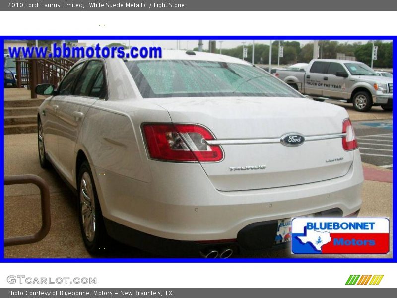White Suede Metallic / Light Stone 2010 Ford Taurus Limited