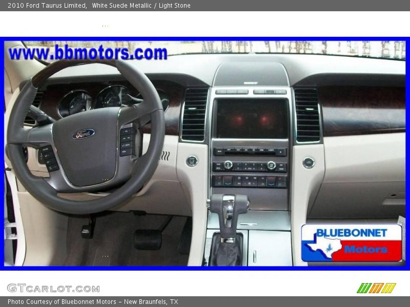 White Suede Metallic / Light Stone 2010 Ford Taurus Limited