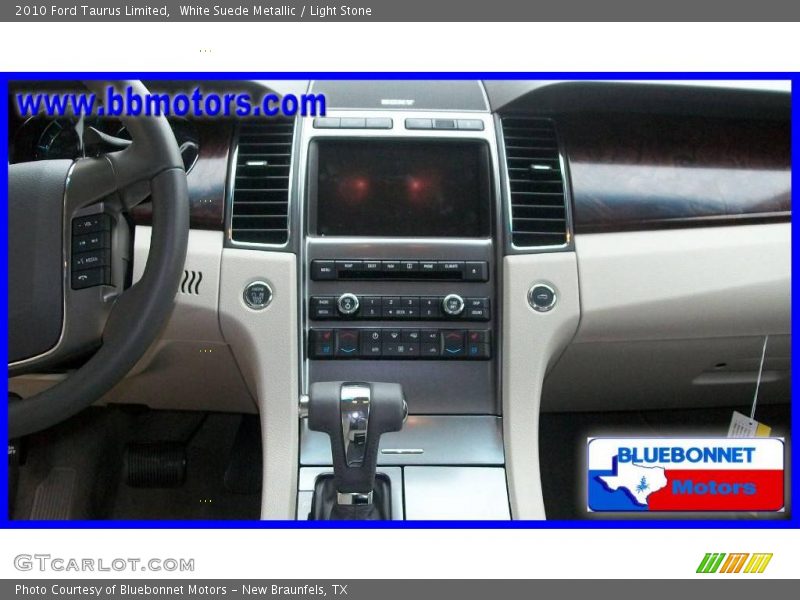 White Suede Metallic / Light Stone 2010 Ford Taurus Limited