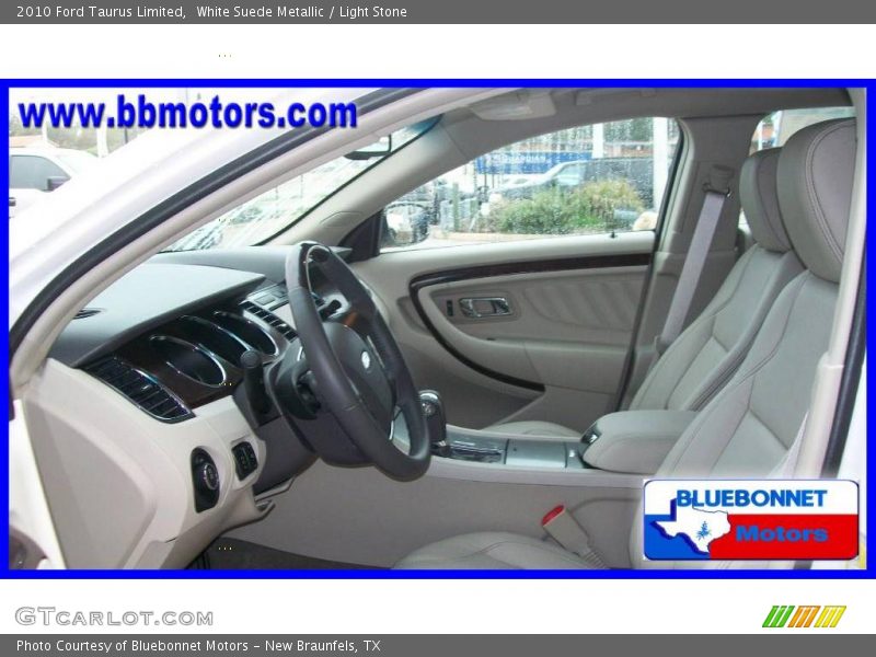 White Suede Metallic / Light Stone 2010 Ford Taurus Limited