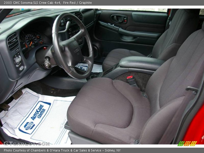 Fire Red / Graphite 2003 GMC Sonoma SLS Crew Cab 4x4