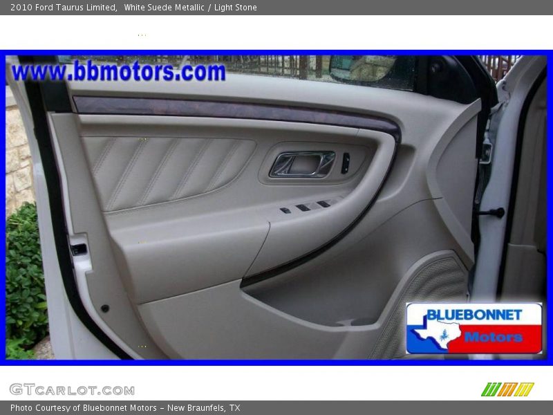 White Suede Metallic / Light Stone 2010 Ford Taurus Limited