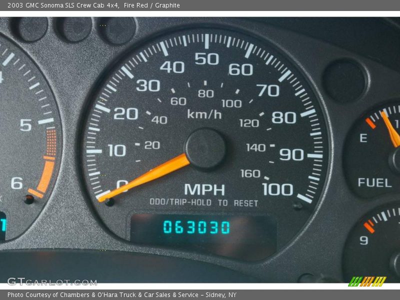 Fire Red / Graphite 2003 GMC Sonoma SLS Crew Cab 4x4