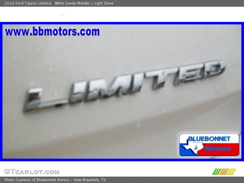 White Suede Metallic / Light Stone 2010 Ford Taurus Limited