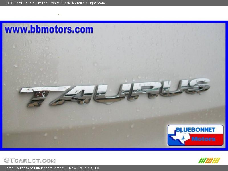 White Suede Metallic / Light Stone 2010 Ford Taurus Limited