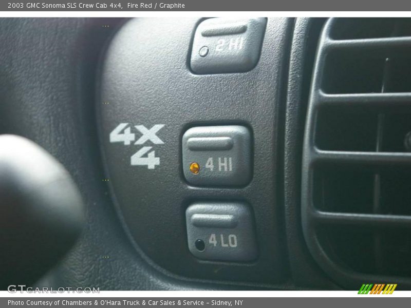 Fire Red / Graphite 2003 GMC Sonoma SLS Crew Cab 4x4