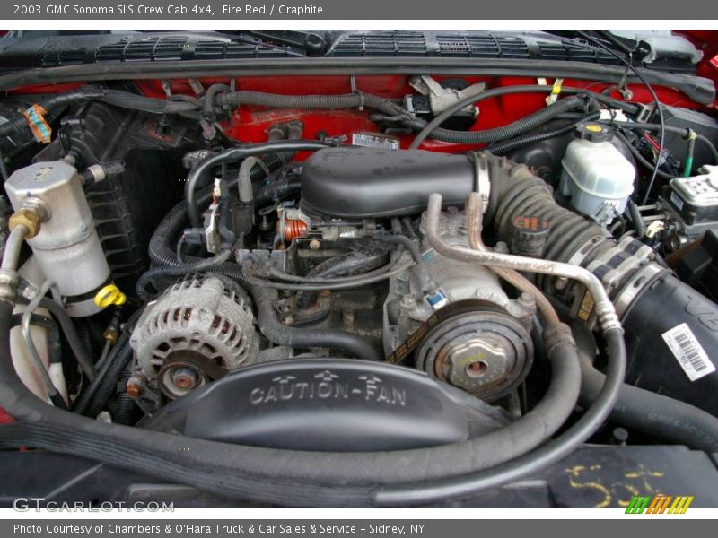 Fire Red / Graphite 2003 GMC Sonoma SLS Crew Cab 4x4