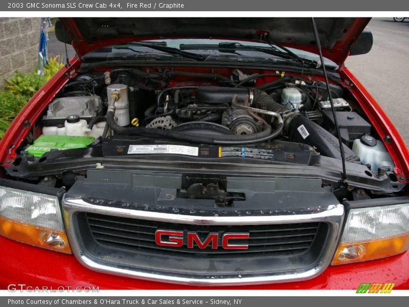 Fire Red / Graphite 2003 GMC Sonoma SLS Crew Cab 4x4